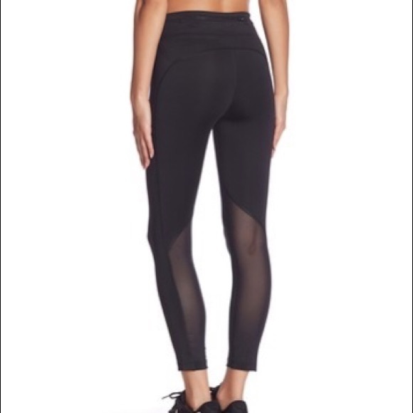 NIKE Crop Leggings with Mesh Panels - Picture 2 of 5
